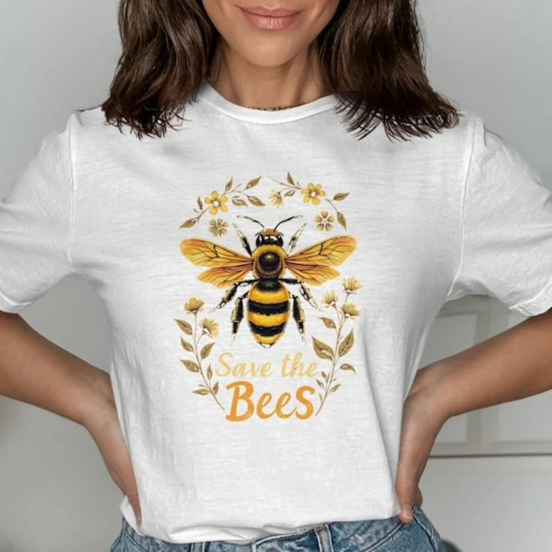 

Save The Bees Environmental Protection Bee Lover Nature Conservation Graphic Save The Bees Apparel Gift for Bee Lovers Tee