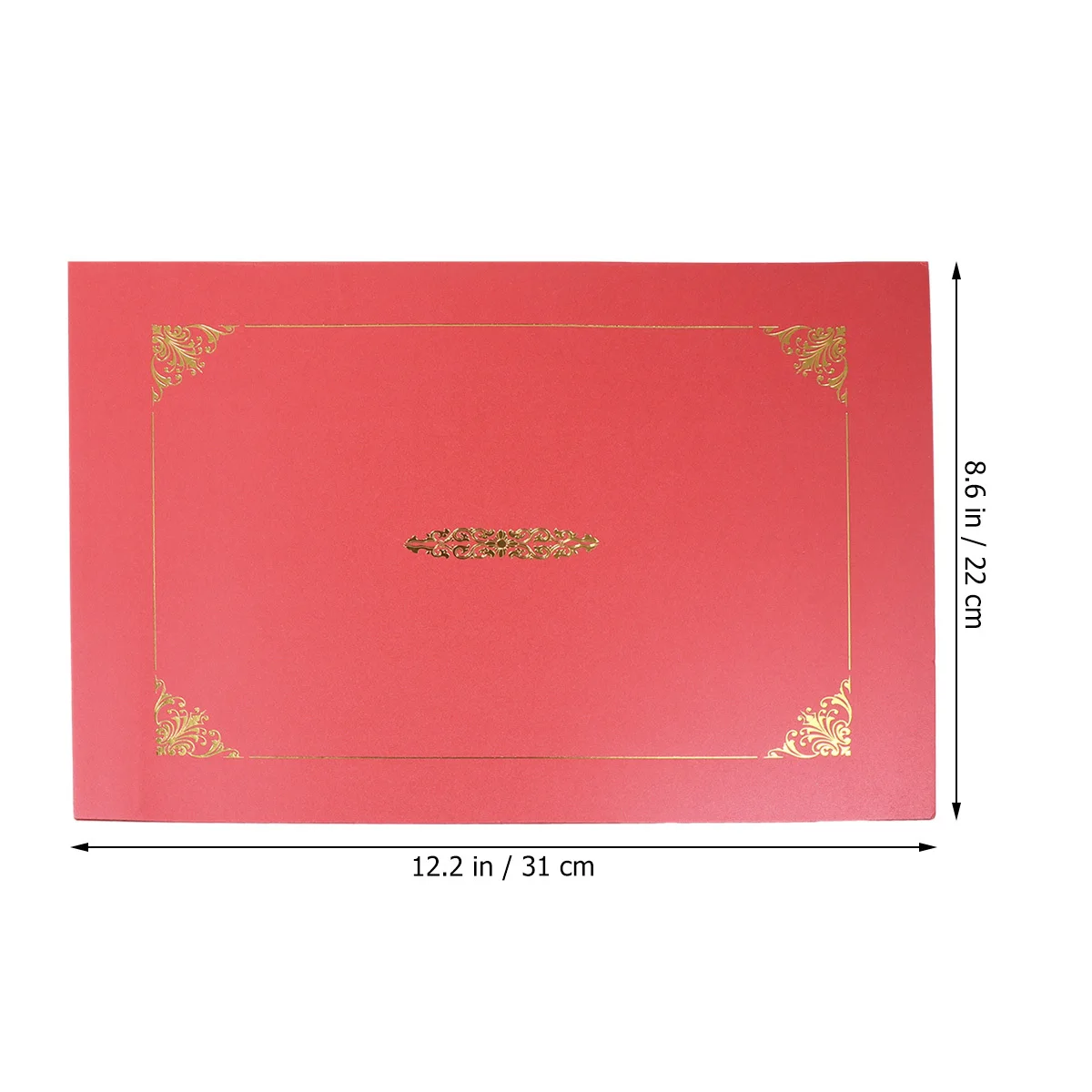 

10pcs Certificate A4 Gold Foil Border Heavyweight Document Folder Diploma Award Diploma Cover Holder Acid Blue
