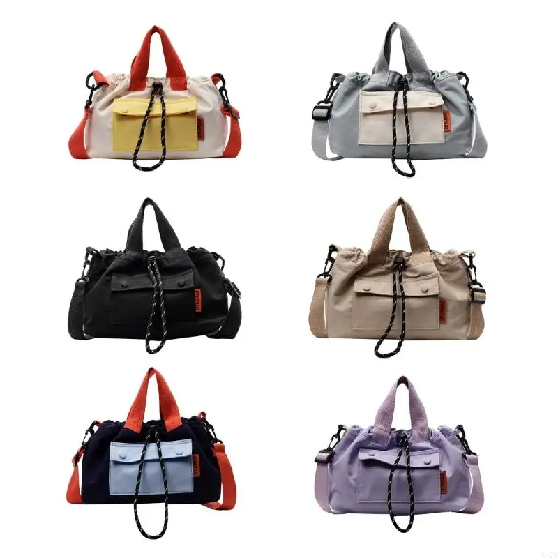 

All-Matching Crossbody Bag for Women Simple Shoulder Bag Korean Styles Handbag Drawstring Bucket Bag Everyday Bag 547A