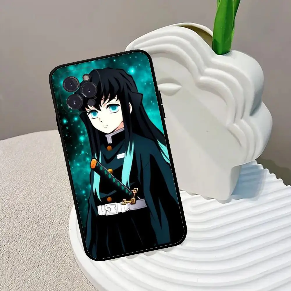 Muichiro T-Tokito Anime Phone Case For IPhone 15 14 11 12 13 Mini Pro XS Max Cover 6 7 8 Plus X XR SE 2020 Funda Shell