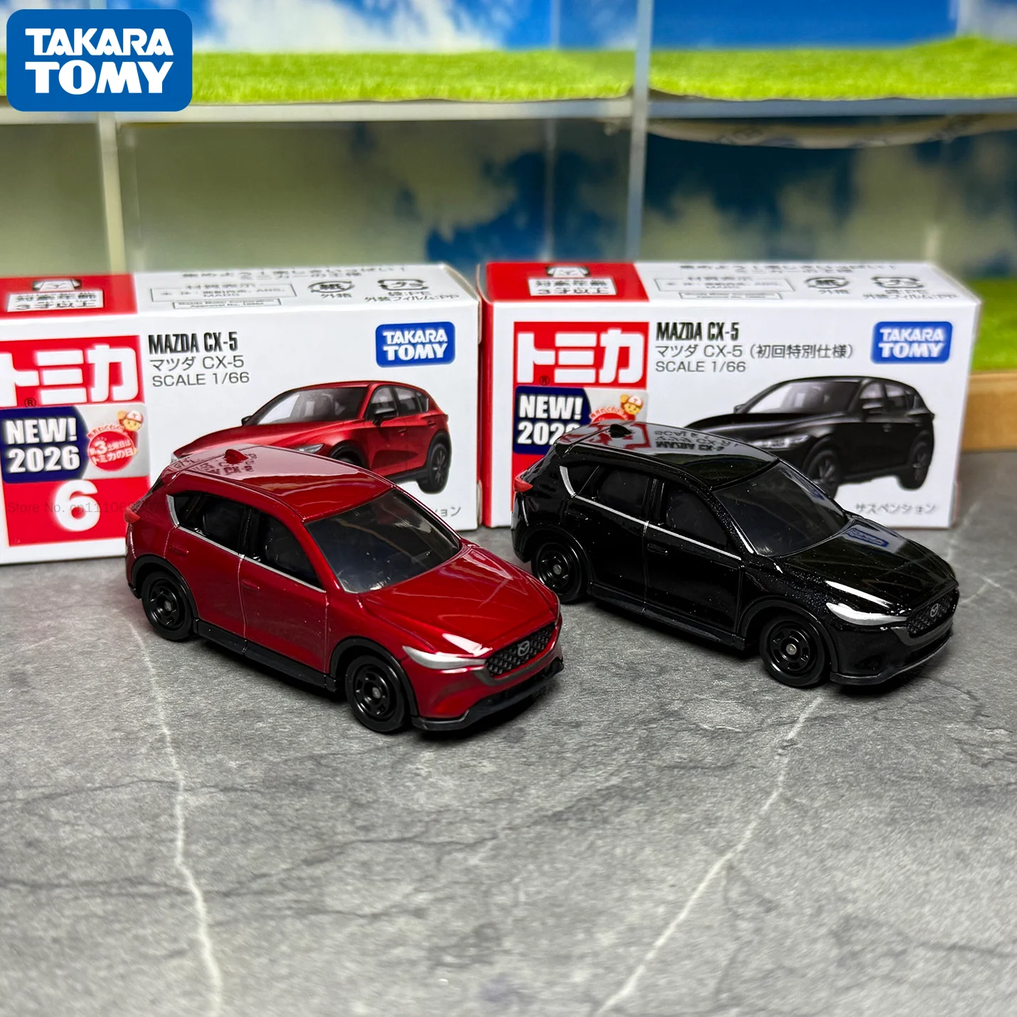 Takara Tomy Tomica No. 6 Mazda CX-5 Cars Hot Pop 1:64 Car Alloy Toys Vehicle Diecast Metal Car Model Toy Gift Ornaments