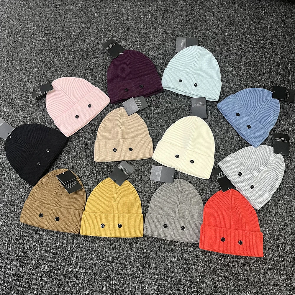 Best Quality 1:1 Cross Logo Beanies With Patch Men Women Unisex Casual Knitted Embroidery Badge Beanie Hats