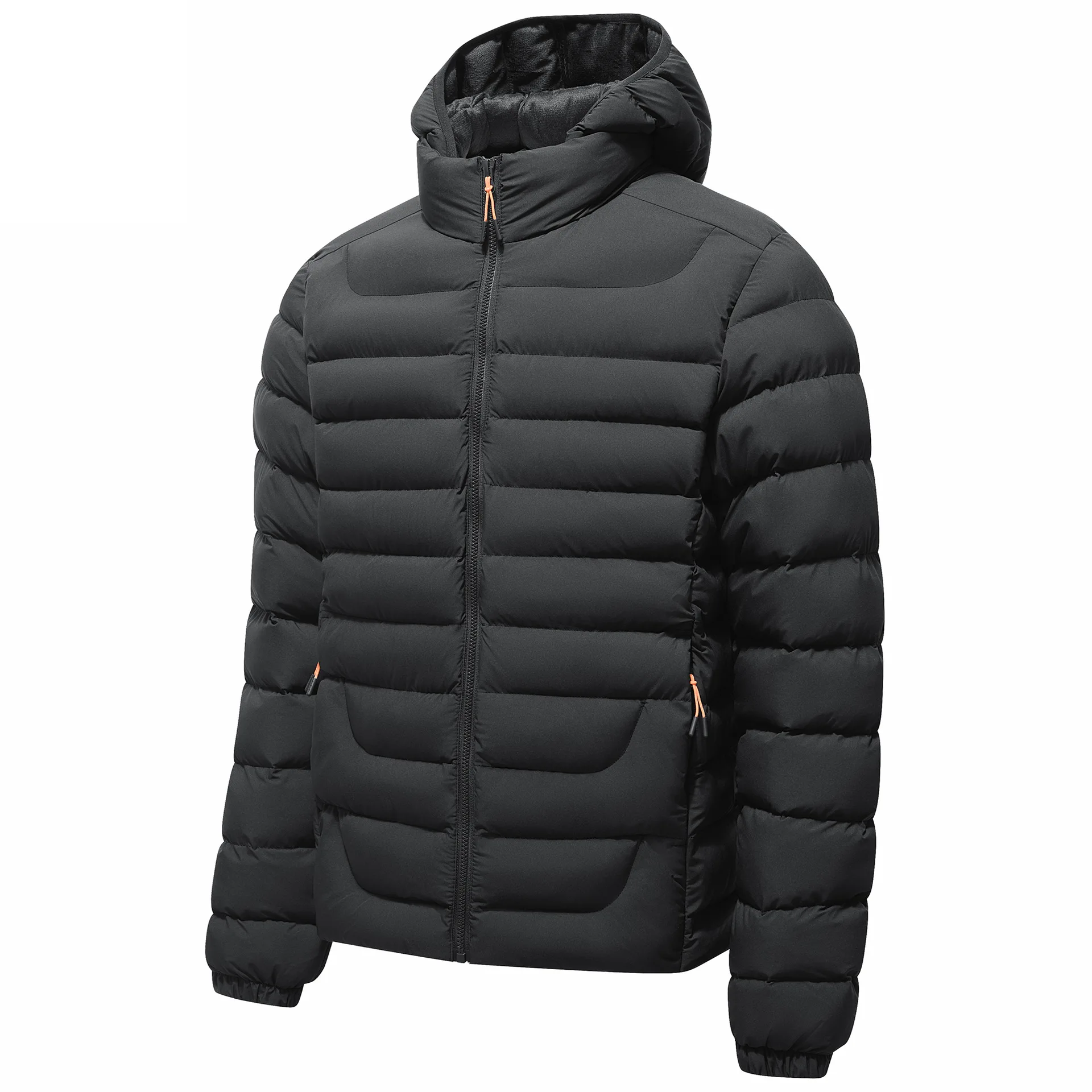 New Fashion Men Hooded Lightweight Down Jackets Multi Grid Casual Parkas Male Slim Fit Warm Coats Trendy Winter Parkas Size 4XL