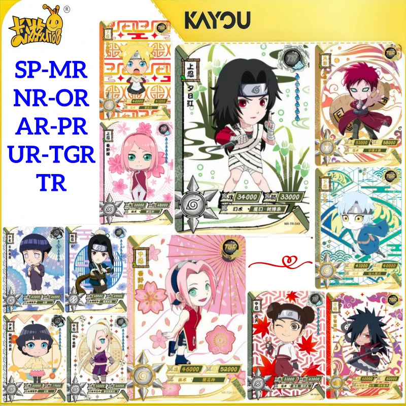 KAYOU Genuine Naruto Card  4 Series SP MR NR OR AR PR UR TR TGR Set Animation Character Collection Card Children's Toys