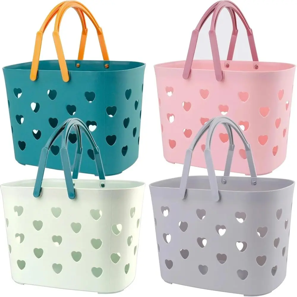 Portable Shower Caddy Basket, Plastic Storage Organizer with Handle, Ideal for Bathroom, Dorm, Pantry, Kitchen