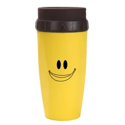 Coffee Cup Twist Leak-Proof Design Travel Mug with Straw Twist Top With Straw Double Silicone Cup Insulated Cups