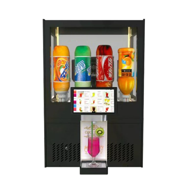 Commercial smart cocktail machine, large capacity can be cooled, multi-language easy to clean