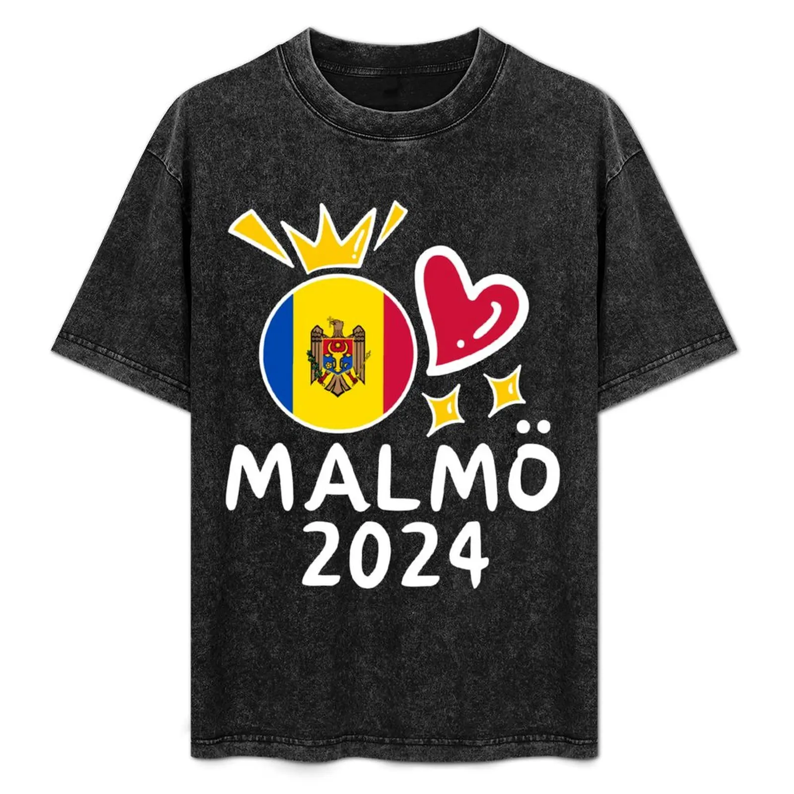 Eurovision 2024 Song Contest Malmo Moldova Winner T-Shirt anime figures hippie clothes custom t shirt mens t shirts top quality