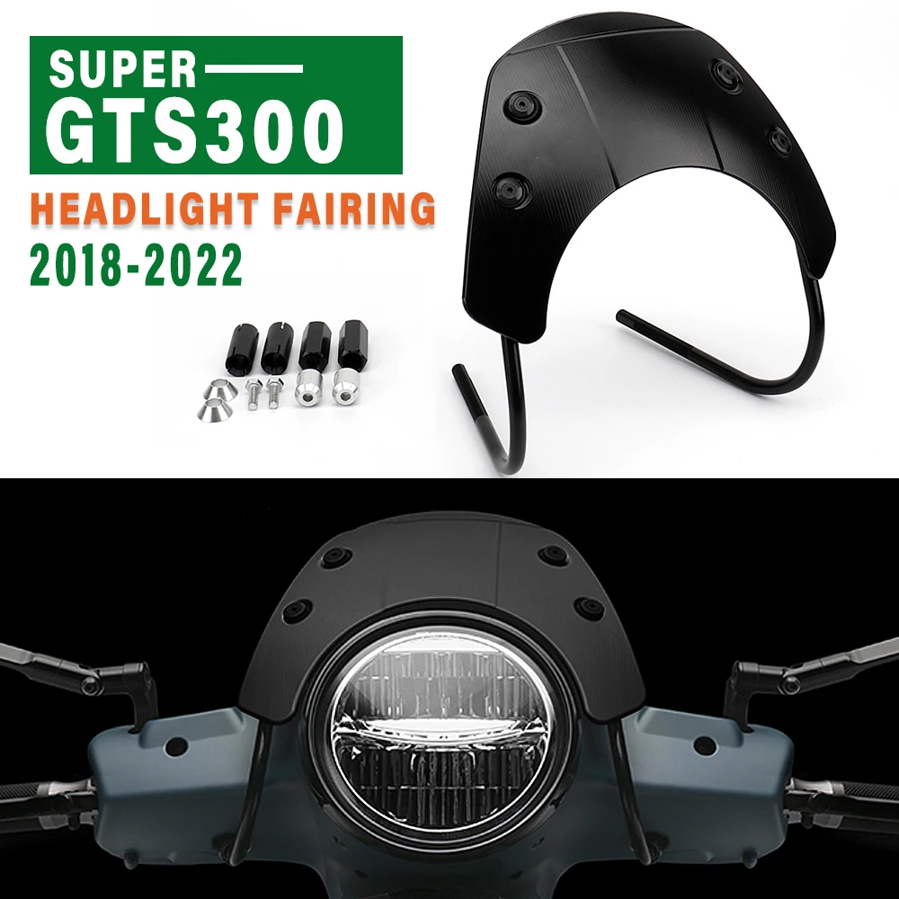 

For VESPA GTS300 Super New 3 Colors Aluminium Motorcycle Accessorie Windshield Wind Deflector Windscreen GTS 300 2018-2022