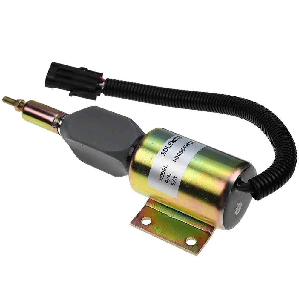 24V DC Solenoid Excavator Valve For Engine Control High Temperature Resistance Quality Control Standards For 160LC For 230LC