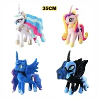 35/30CM My Little Pony Plush Toys Twilight Sparkle Pinkie Pie Fluttershy Rainbow Dash Soft Stuffed Unicorn Toys for Kids Gift