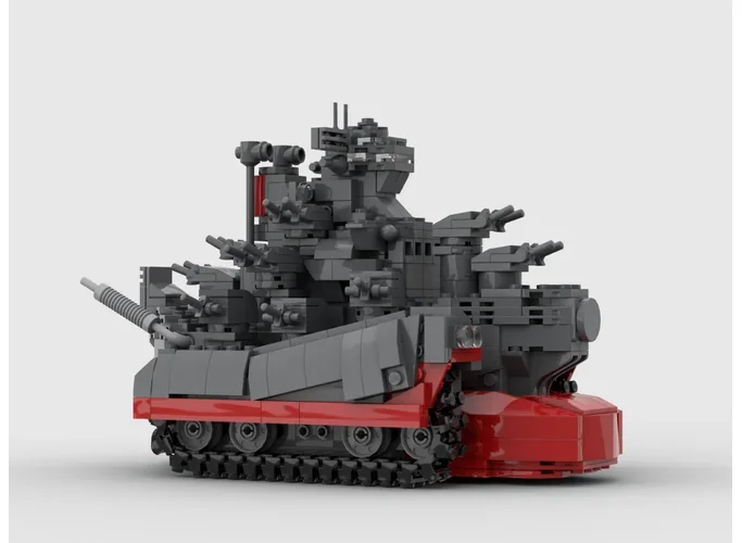 เรือรบ Series Moc Building Block เรือ Cruiser รุ่นเทคโนโลยีอิฐ DIY Assembly ของเล่นทหาร Series ของเล่นของขวัญ