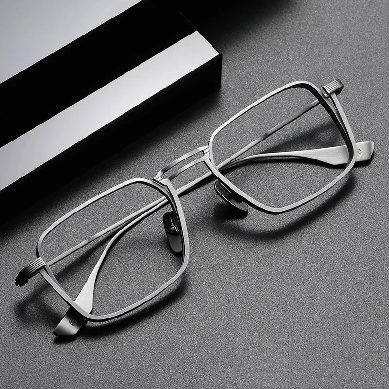 Reading Glasses MEN Retro Square Glasses Black Blue Light Blocking Glasses GRAY