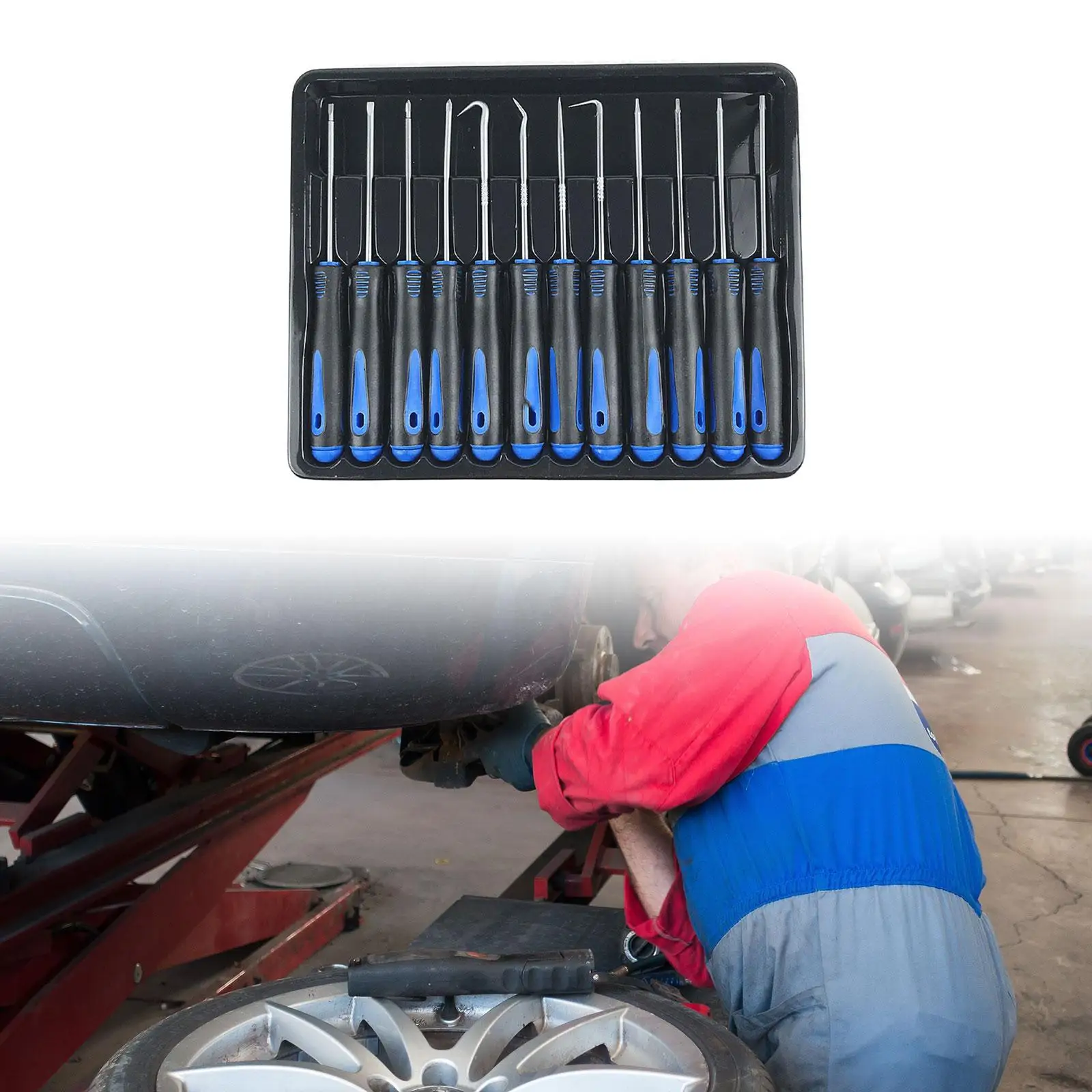 Set di ganci per paraolio per auto Kit di strumenti di riparazione automobilistica multifunzionale in plastica metallica per la manutenzione dell'officina