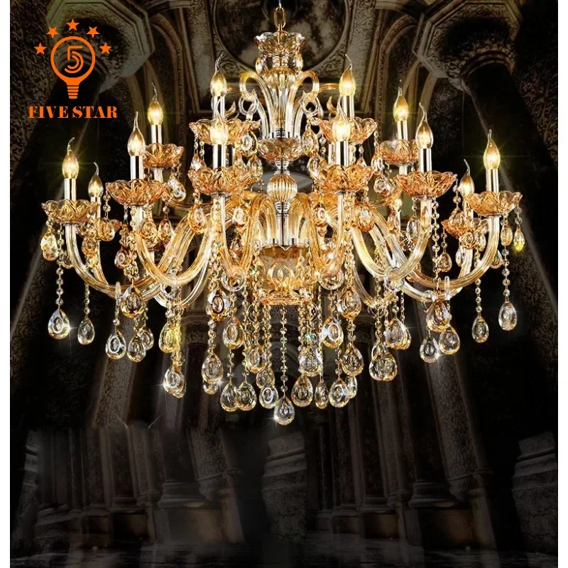 Contemporary Minimalist Ceiling Chandeliers Luxury Crystal Suspended Light Luminaries Restaurant Villa LOFT Parlor Indoor Decor