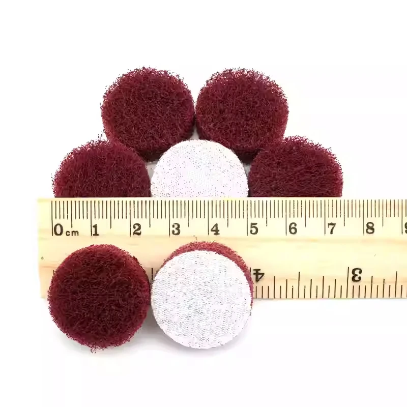 20 PCS 1-7Inch Multi-Purpose Flocking Scouring Pad 240-3000 Grit Industrial Heavy Duty Nylon Cloth for Polishing & Grinding