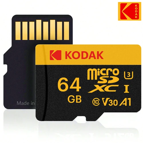 Tarjeta de memoria móvil KODAK, grabadora de 256GB, almacenamiento de alta velocidad, 128GB de monitoreo, tarjeta SD de 64GB, 32GB, TF, Gaming Microsd Class10 U3 V30