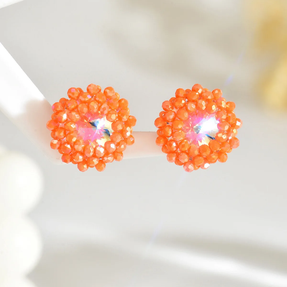 

Bohemia Crystal Bead Earrings For Women Handweaving Fashion Simplicity Creative Jewelry Accessory for Women