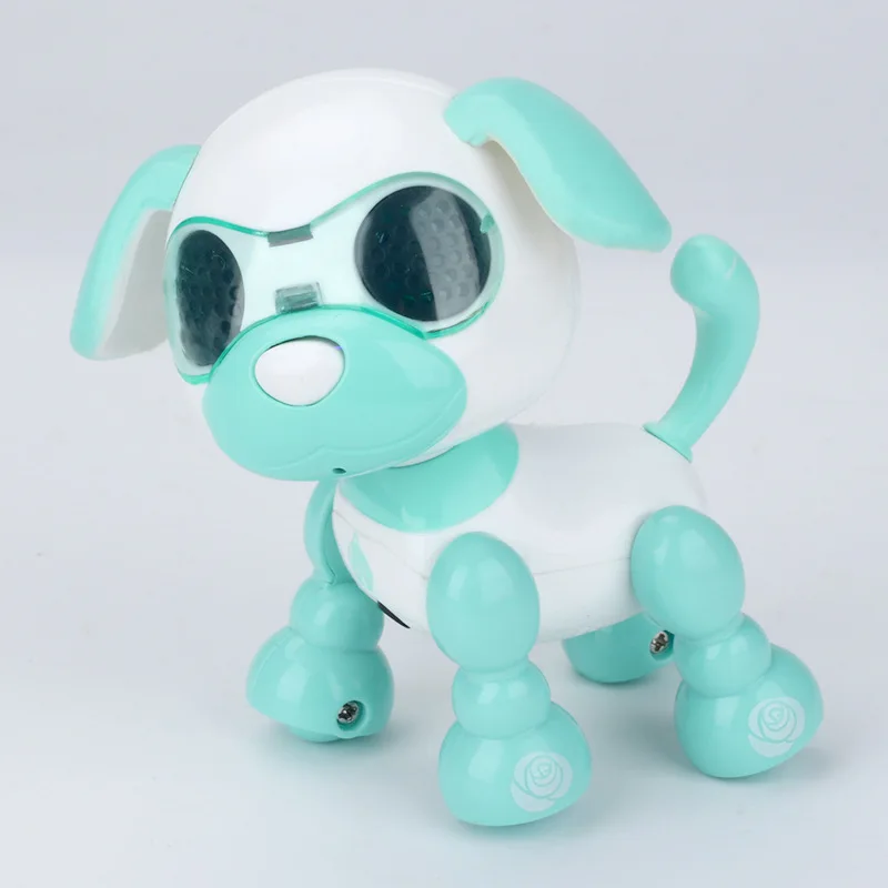 Jouet Robot chien interactif électronique, chiot marche, enregistrement des ronflements, LED tactile, animal de compagnie électrique, cadeaux d'anniversaire pour enfants