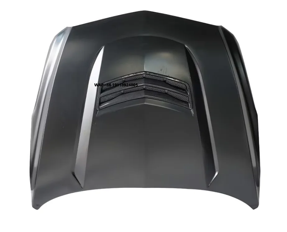 

New for ATS-L Carbon Fiber V Hole Hood Cover with Screws Screw-On Retrofit/Upgrade Lightweight Modification Black