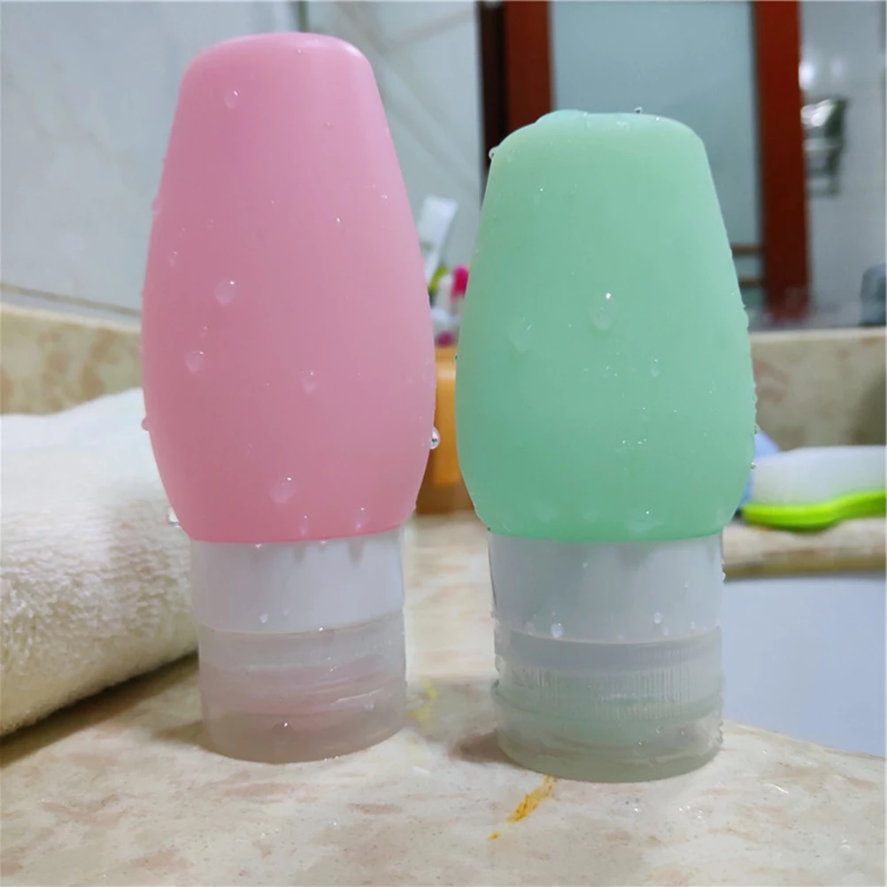 

90Ml Travel Bottles Set Heavy Duty Silicone Containers Design for Toiletries Shampoo Lotion on The