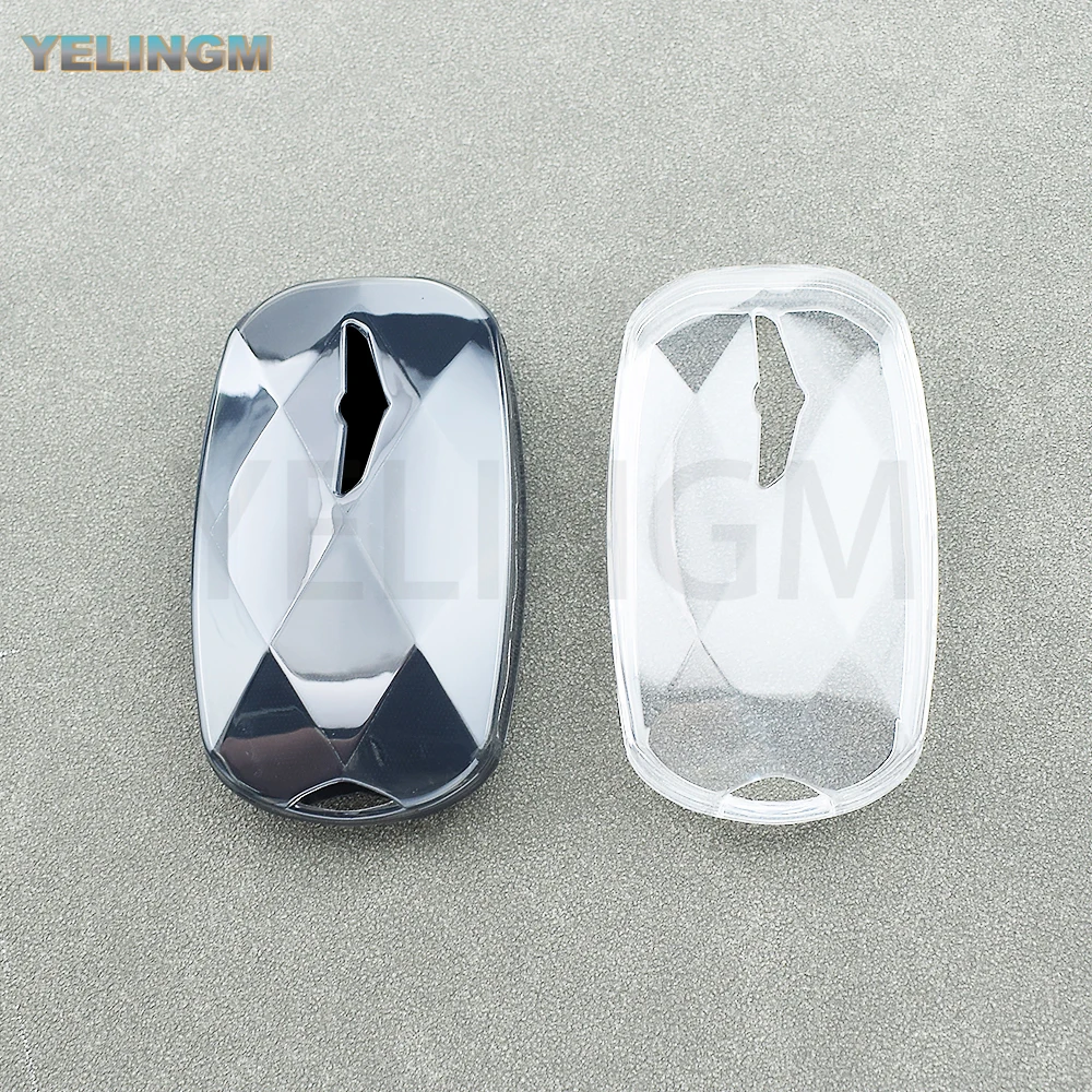 Auto-Schlüsselhülle für Hyundai Genesis G90 G70 G80 EQ900 GV60 2022 Transparente TPU-Schlüsselhülle Schutzhülle Schlüsselanhänger-Schutz