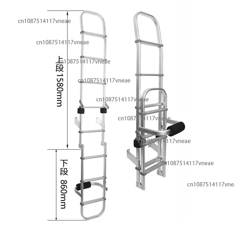 

Лестница для автофургона Складная лестница из алюминиевого сплава C-Type V80 Задний корпус