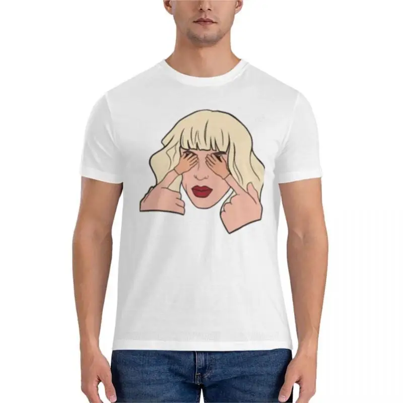 Классическая футболка Katya Zamolodchikova с маленькими руками, футболка для мальчиков с принтом животных, футболки, мужские белые футболки, футболки с аниме