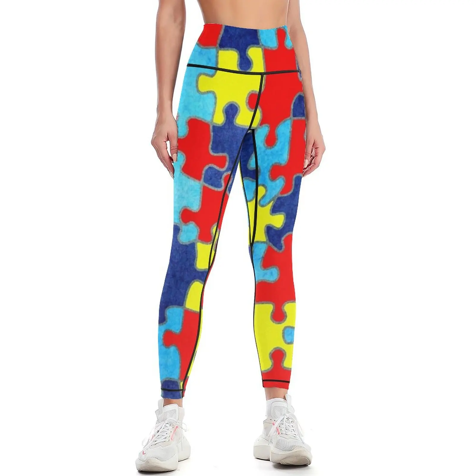 Autism Awareness Leggings sports for Sportswear woman gym flared Womens Leggings