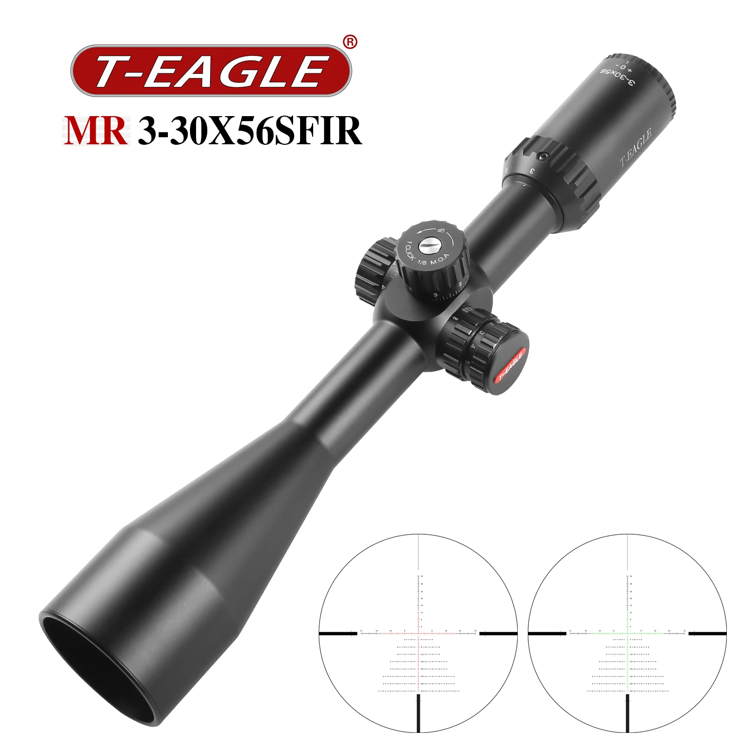 T-EAGLE MR 3-30X56SFIR red green dot scope second focal plane illuminated scopes & accessories for outdoor