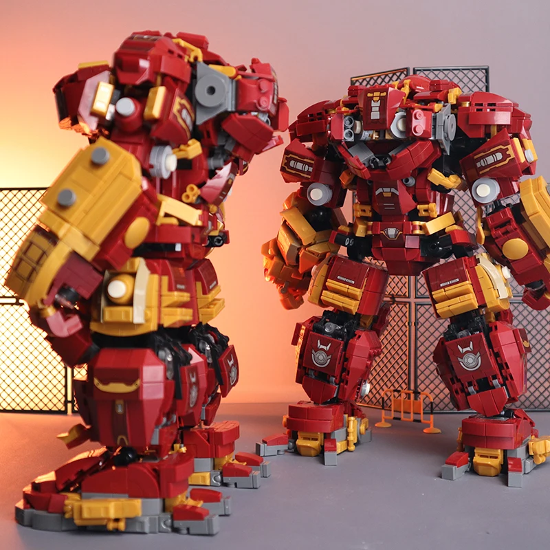 Blocs de construction de super-héros MOC, 2000 + pièces, briques Iron Man, figurines d'ornement Marvel, jouets DIY, cadeaux de noël pour enfants garçons adultes