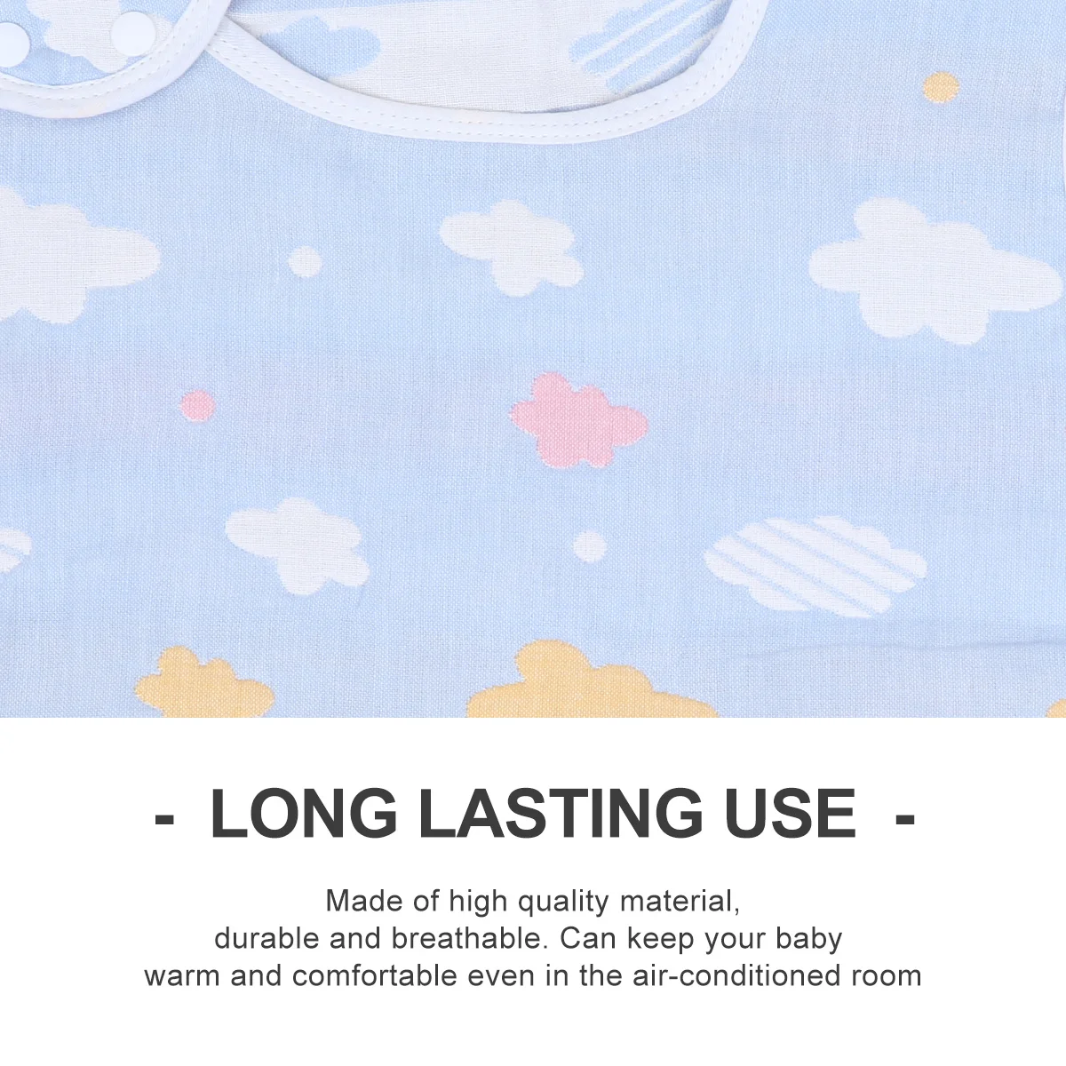 

1Pcs Baby Bib Protective Vest Cotton Anti-Cold Warm Baby Bib Large 40x60cm Double-Sided Jacquard Soft Cotton Anti-Cold Vest