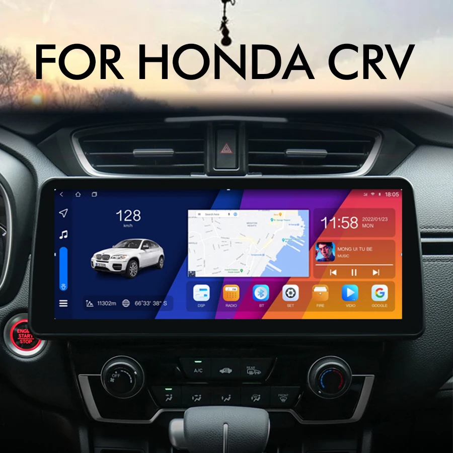 

12.3" Android 13 Screen 256GB For Honda CRV CR-V 2016 Breeze 2017 2021 GPS Navigation Car Multimedia Video Player Radio Carplay