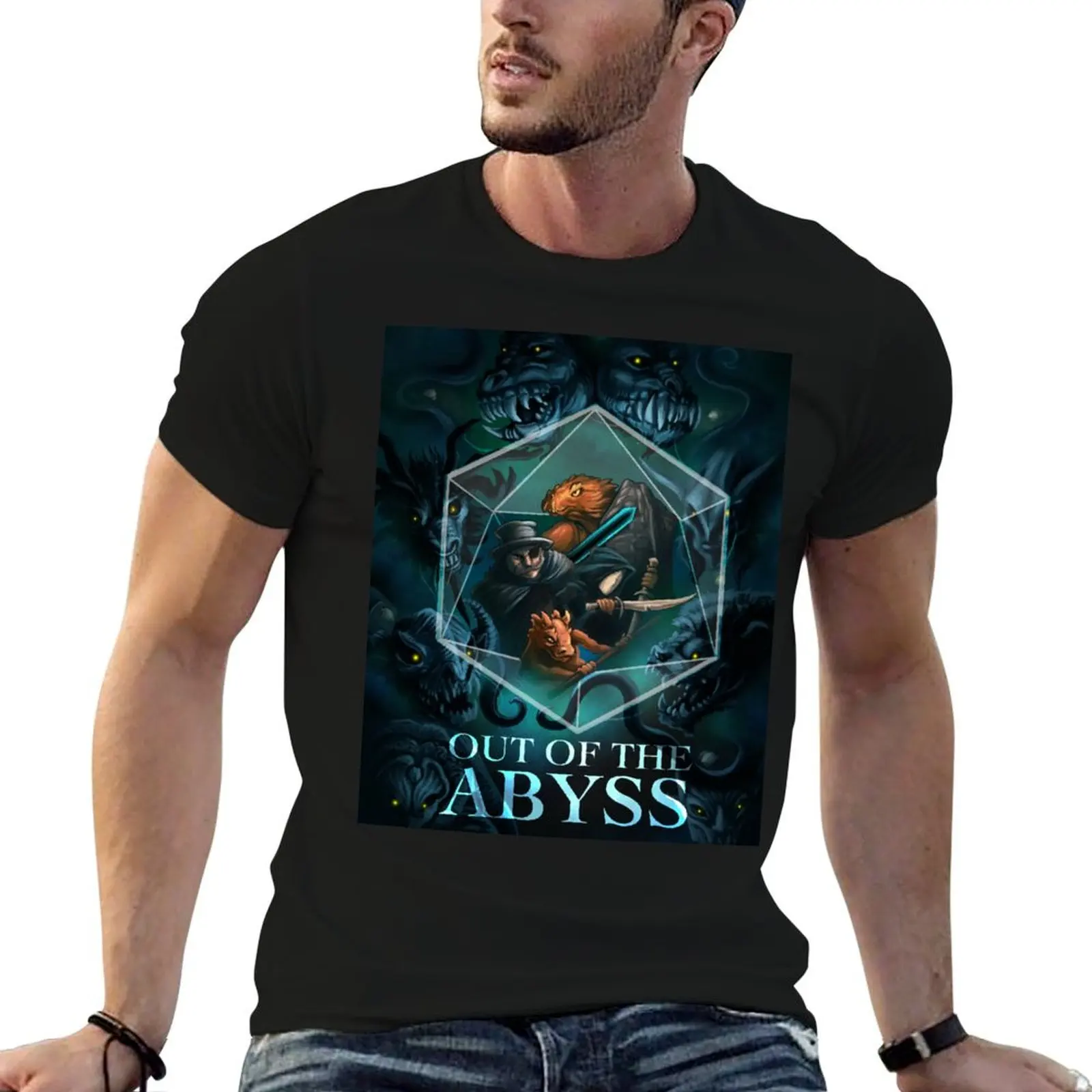 Out of the Abyss T-Shirt plus size tops cute clothes anime tshirts for men