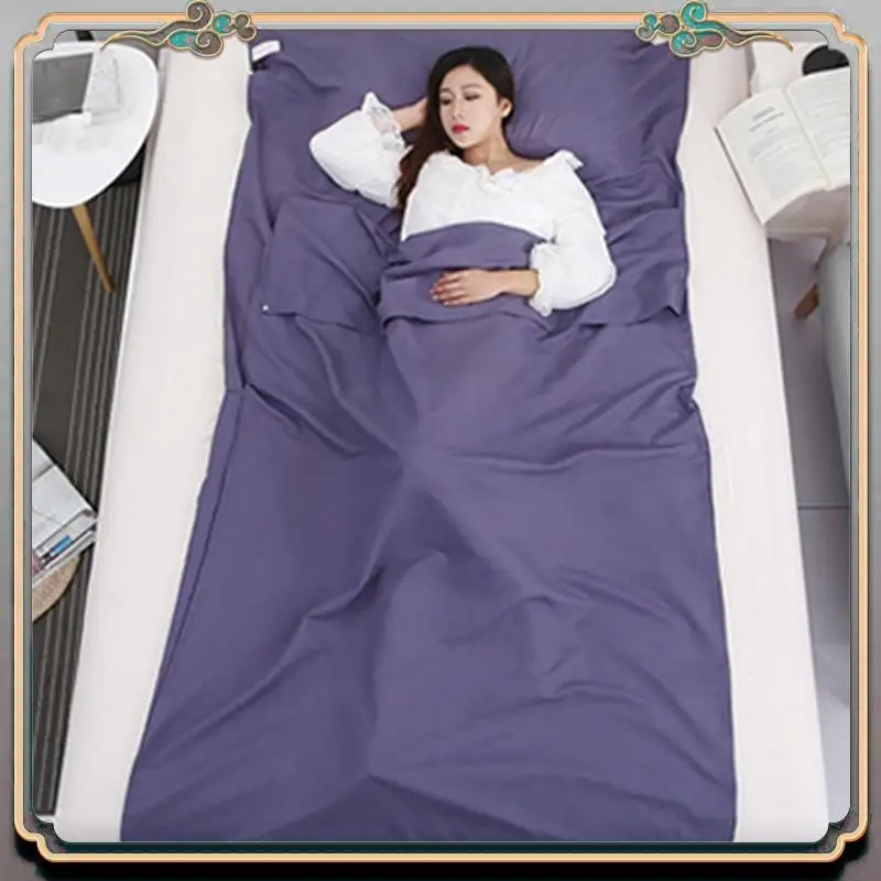 

Durable Sleeping Bag Liner Sleeping Sack Outdoor Camping Hotel Travel Sheet Camping Mat Camping Equipment