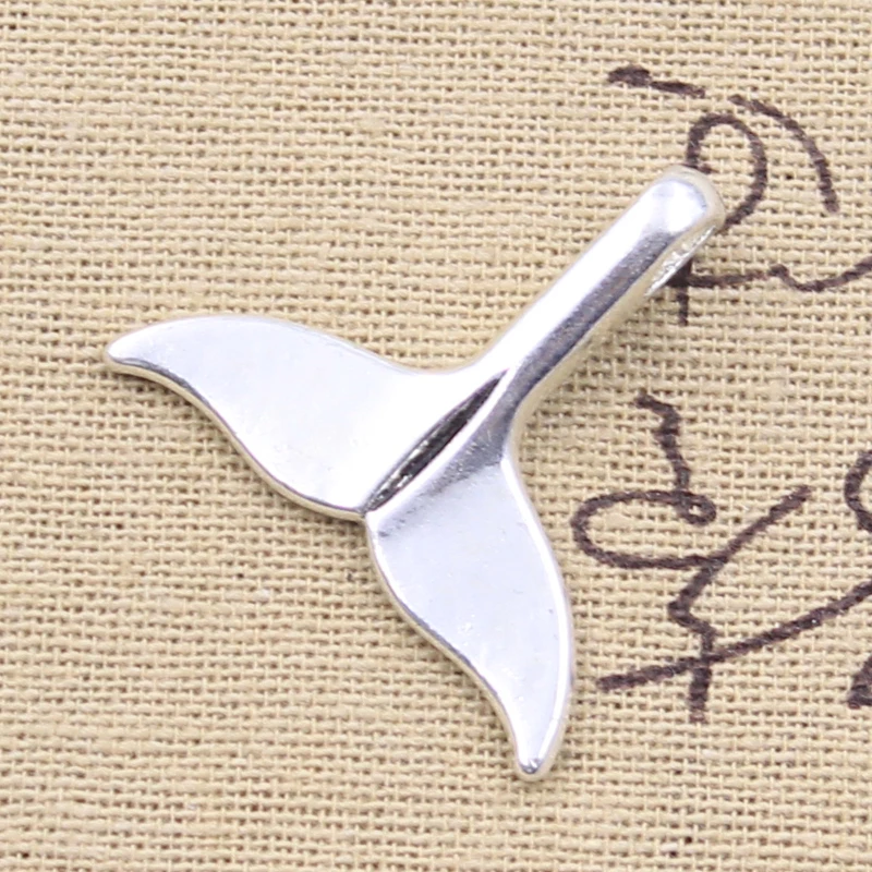 

6pcs Charms Whale Tail 33x29mm Antique Silver Color Pendants DIY Crafts Making Findings Handmade Tibetan Jewelry