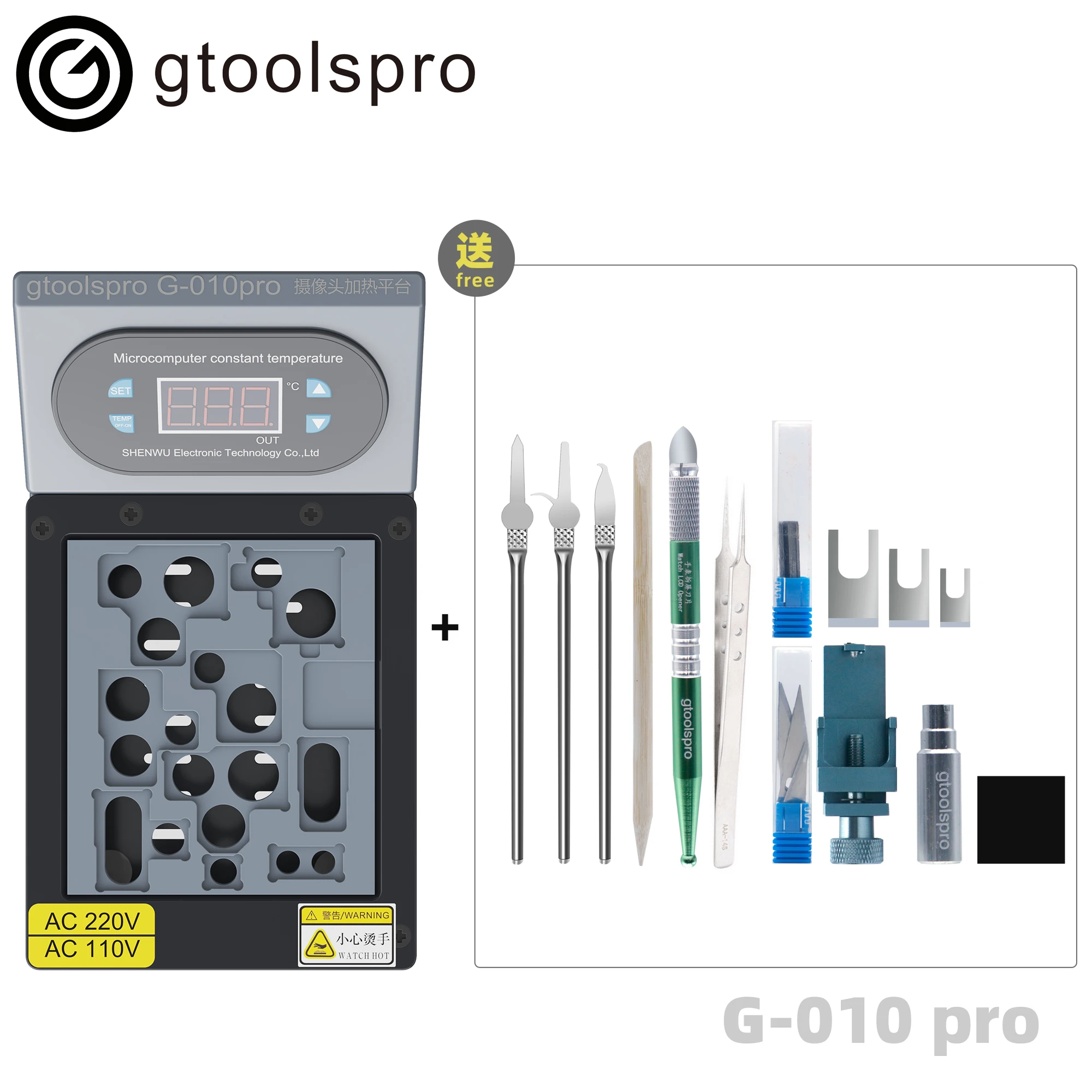 

Gtoolspro G-010 Pro Camera Repair Heating Platform iPhone Rear Camera Fix camera jitter 7G-14 Pro max Rear Large Camera Repair