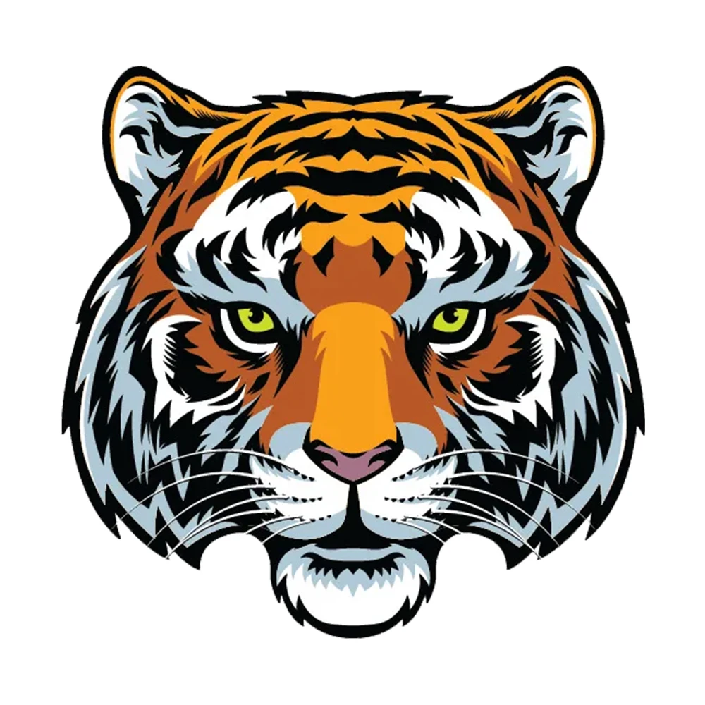 Hаклейка Тигр Self-Adhesive Vinyl Tiger Car Decal, Used for Car Windows, Bumper, Laptops, Waterproof Exterior Car Accessories