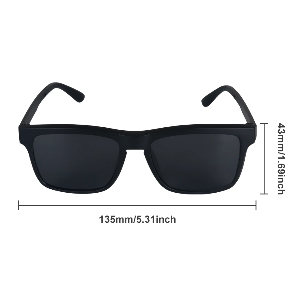 نظارات شمسية مستقطبة للوشم، عدسات رؤية الوشم وإطار إضافي لحماية العين، نظارات خالية من العاكسة لوضوح الوشم