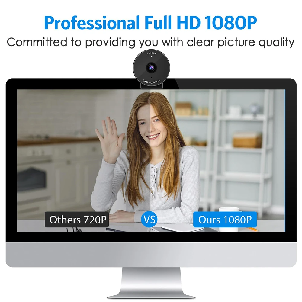 Webcam 1080P Full HD Web Camera With Microphone&Privacy Cover EMEET C950 USB Video Camera for PC&Computer/Meeting/Online Classes