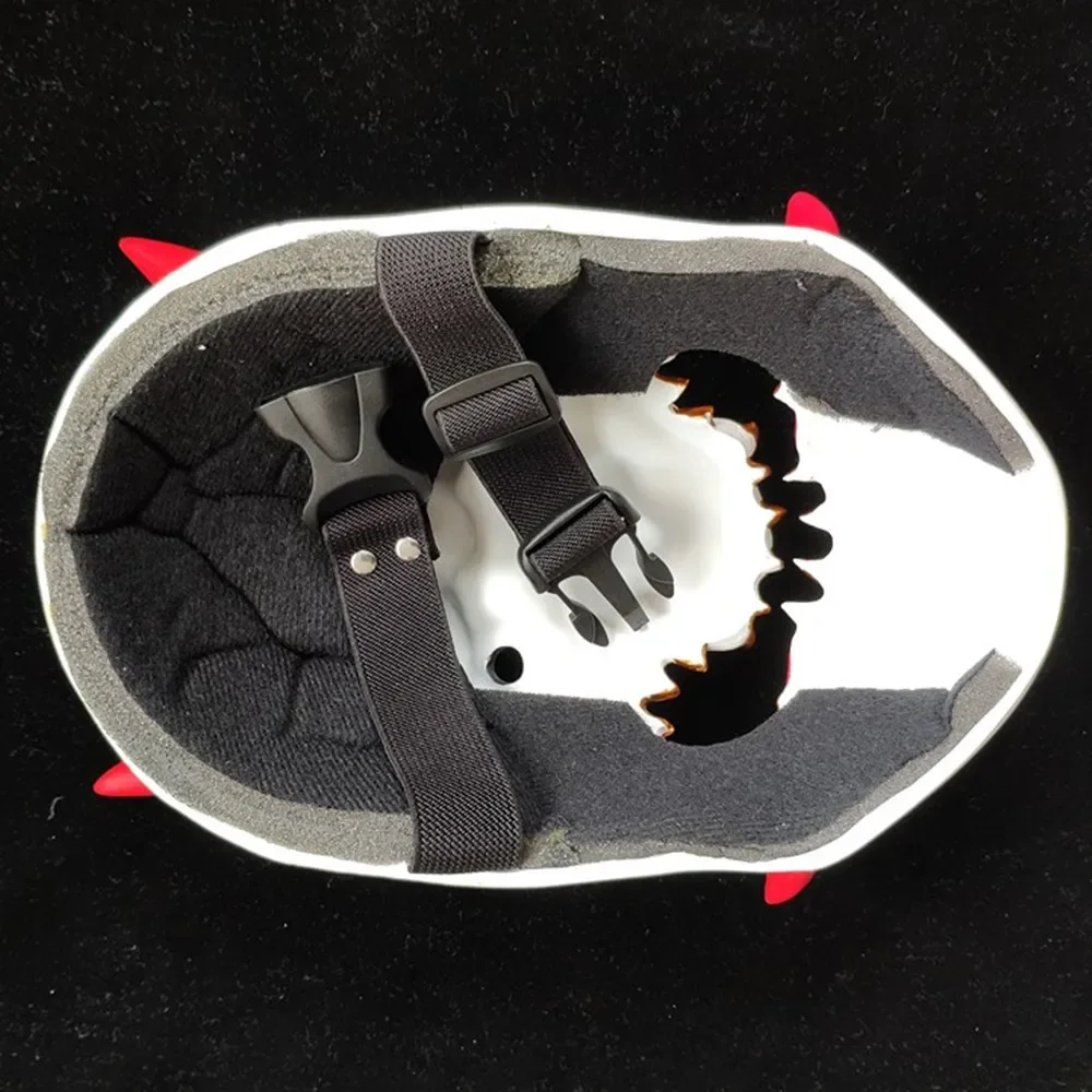 Longhorn Demon Prajna Mask Evil Ghost Mask Cosplay Overwatch Masquerade Masque Halloween Props Ghost Face Mask Peripheral Toy