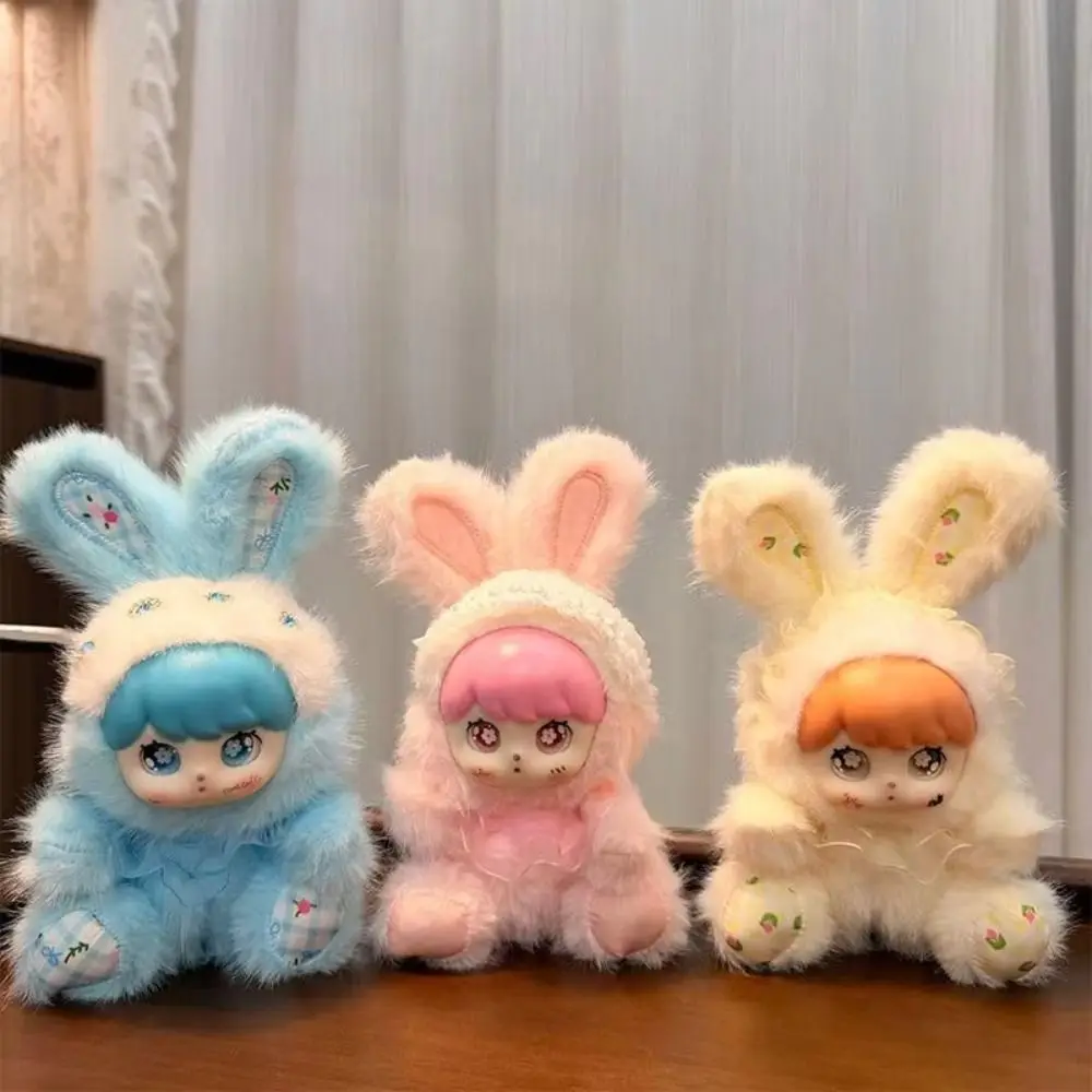 Bag Charm Rabbit Plush Keychain Stuffed Animal Hangings Decoration Bunny Pendant Keychain 15cm Vinyl Doll Backpack Accessory