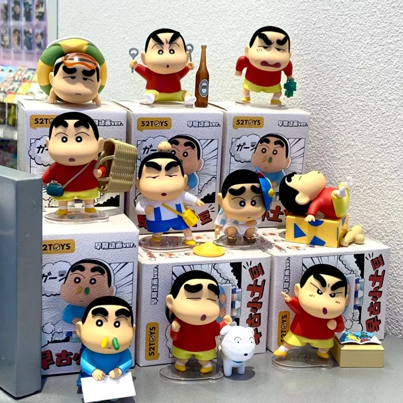 

New Crayons Shinsuke Early Ancient Small Potato Blind Box Retro Classic Face Kawaii Anime Action Model Decoration Toy Kid Gifts