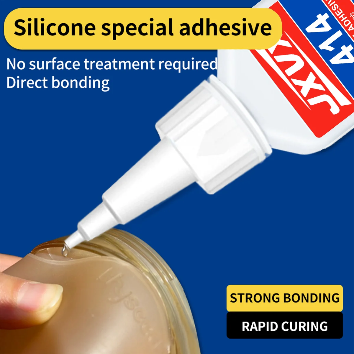 JXVX 20 мл 414 Мгновенно сильный клей универсальный сверхсильный клей мгновенный клей бесцветный клей инструмент