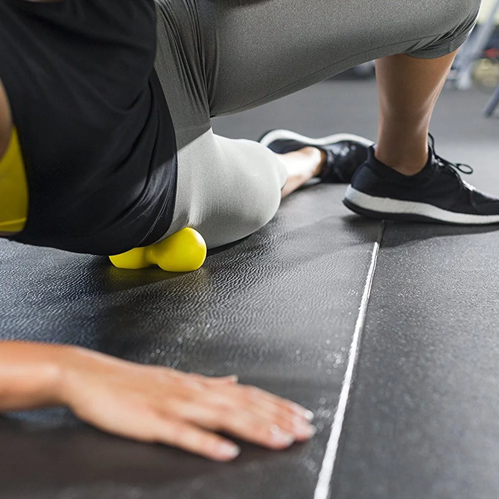 

Double Massage Peanut Ball Yellow Myofascial Release Relieve Muscle Pain Stiffness Neck Shoulder Leg Foot Improve Blood