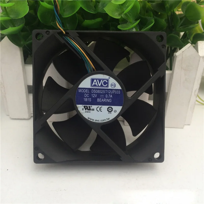 

8025 0.7A DC12V 4 wire temperature-controlled double-ball 8CM CPU chassis fan air blower