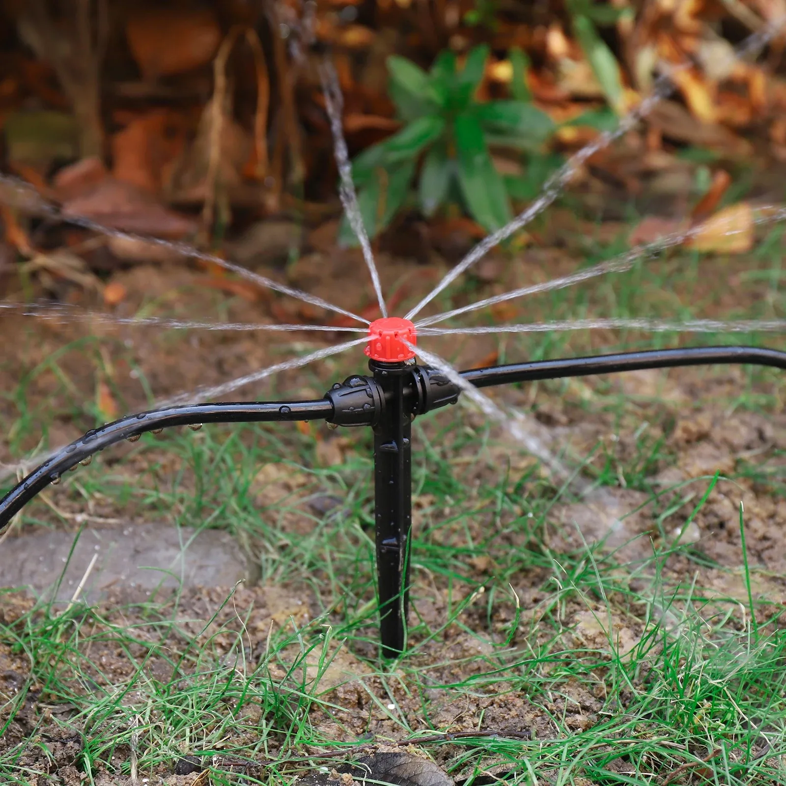 10/30Pcs Spiked Dripper Sprinkler 8 Hole Drop Emitter All Round Scattering Sprinkler Garden Flower Watering Irrigation XXL