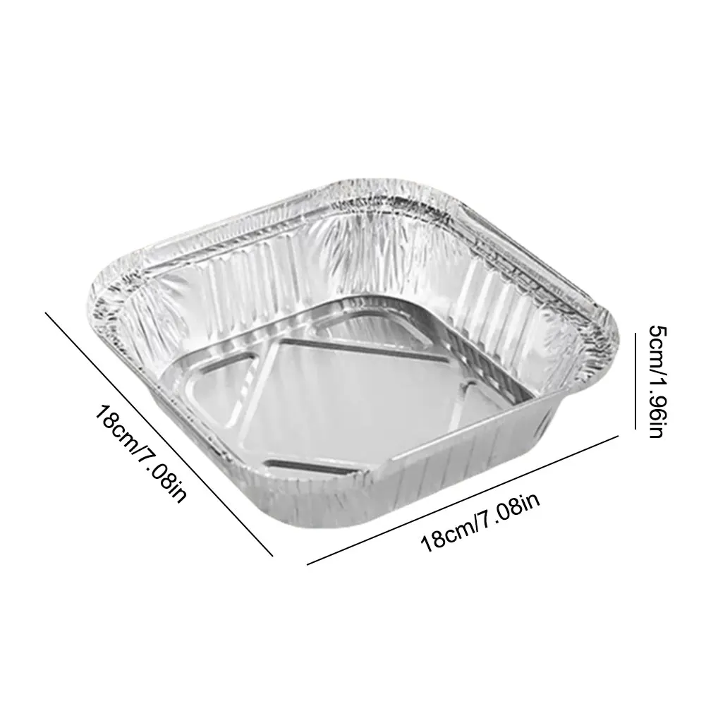 10/20 stücke Aluminium Einweg backform 6/7/8/9/16/18 Zoll Zinn folie Backform Folien schale Pfanne für Luft fritte use Backen Kochen Lagerung
