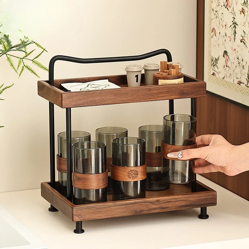 Cup holder Shelf Household dining side cabinet bracket Desktop mug Coffee Tea cup Water storage