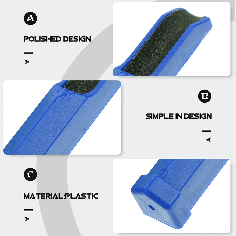 

3pcs Pool Cue Tip Shaper Plastic Trimmer Repair Tool Billiard Accessory Blue Fits Most Cues Durable PP Smooth Surface Rust